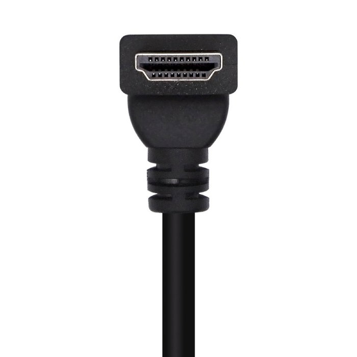 Aisens Cable HDMI V2.0 Acodado Premium 4K 60Hz 1m Negro